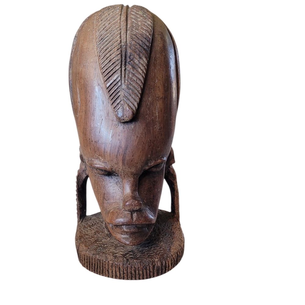 African Handcrafted Wooden Sculpture by Artisan